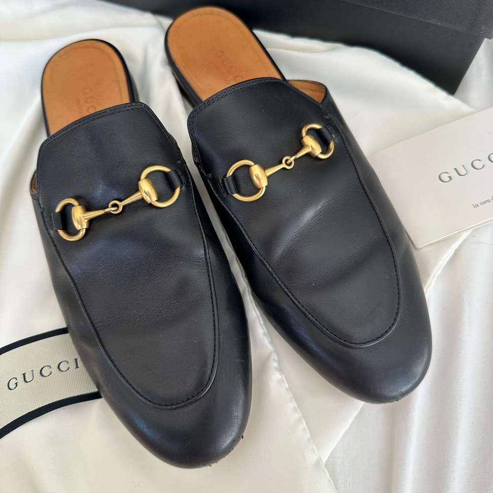 Gucci Princeton Horsebit Loafers/Mules - Picture 2 of 11